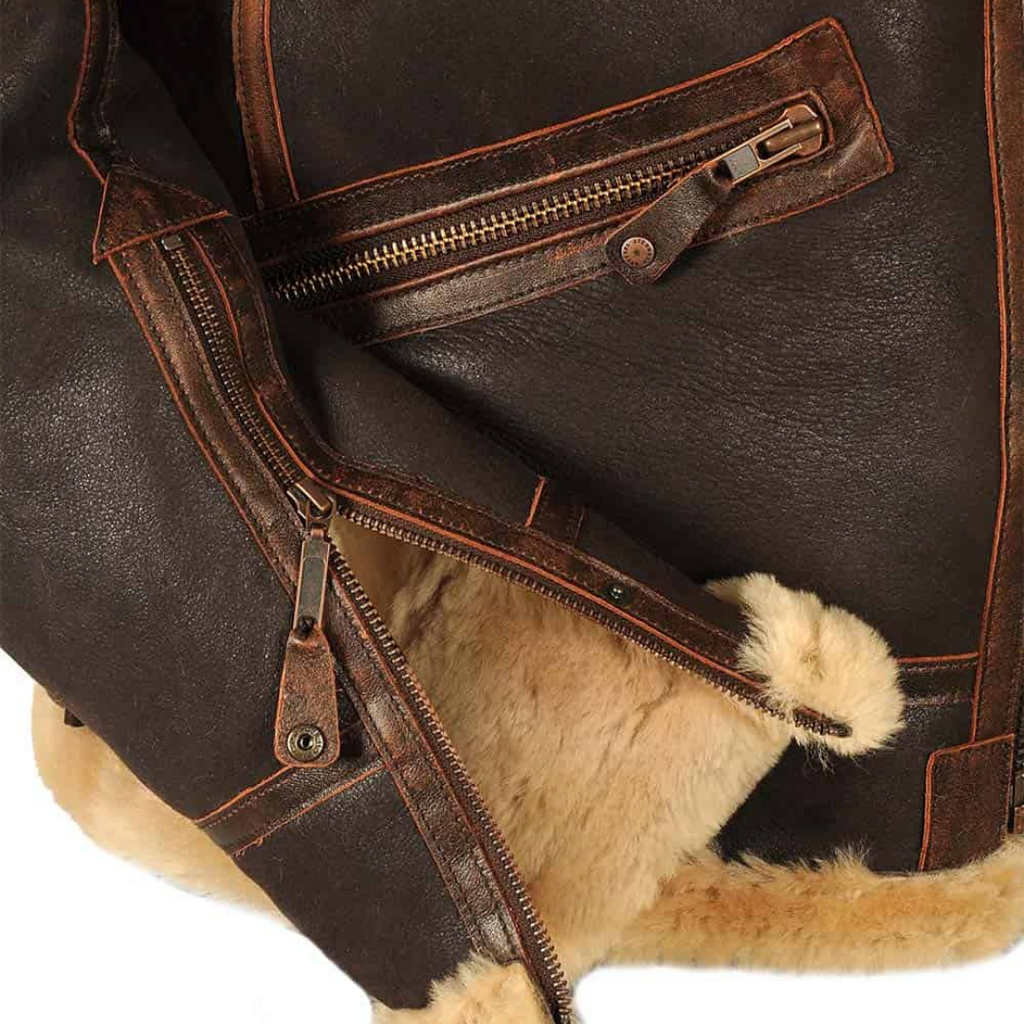 Savrani™ | Chaqueta aviador abrigada