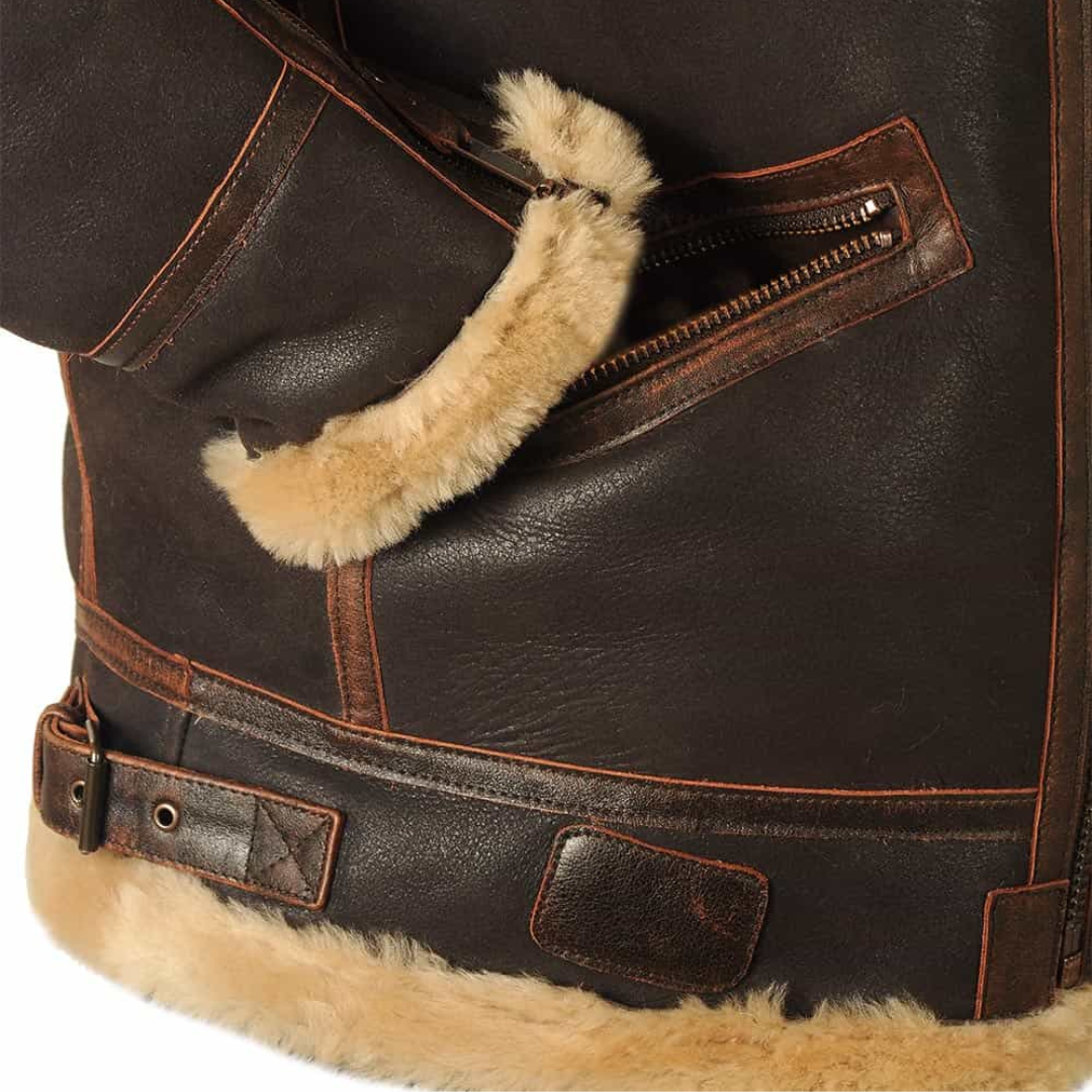 Savrani™ | Chaqueta aviador abrigada