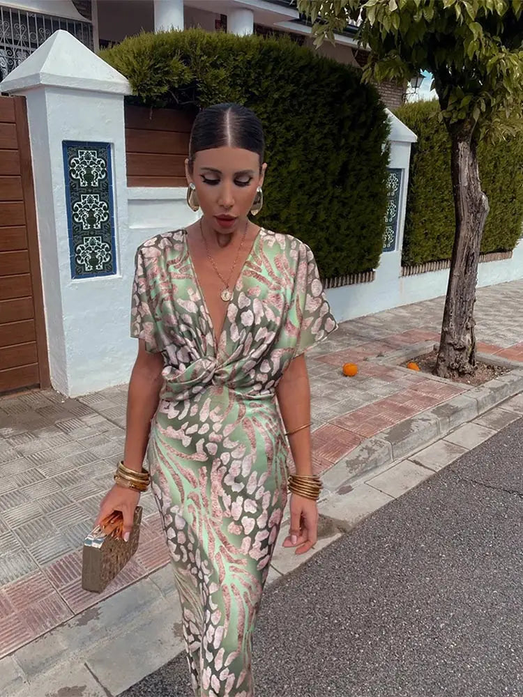 CLARANDRA | VESTIDO MIDI DE COBRE