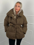KARLY - Chaqueta corta acolchada con bolsillos laterales