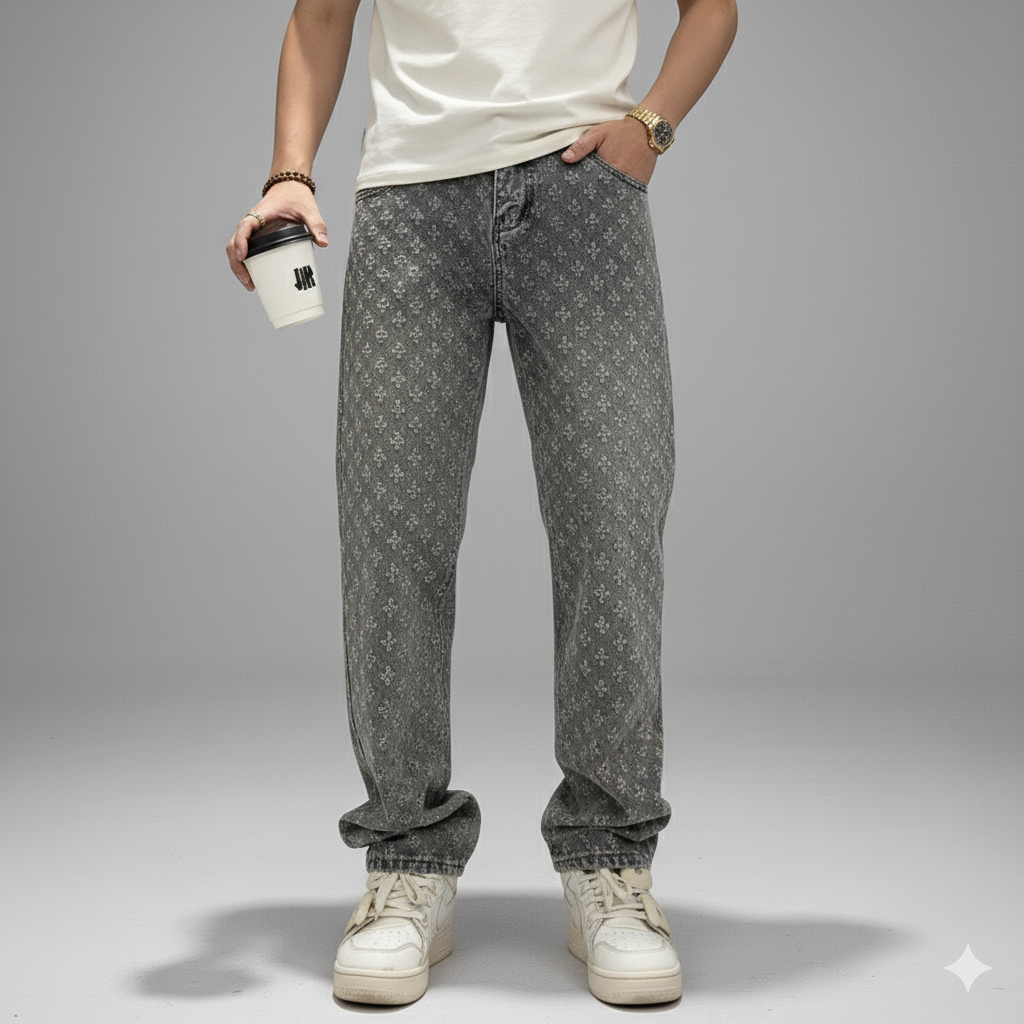 Vaqueros Jacquard Denim