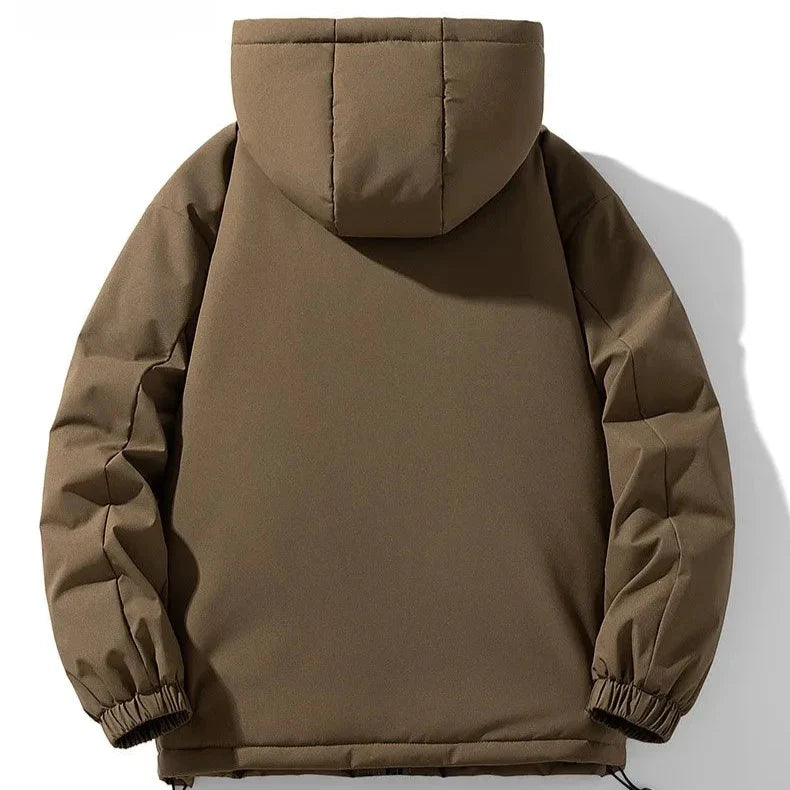 Chaqueta HoodedShield™ – Abrigo con Capucha y Cremallera