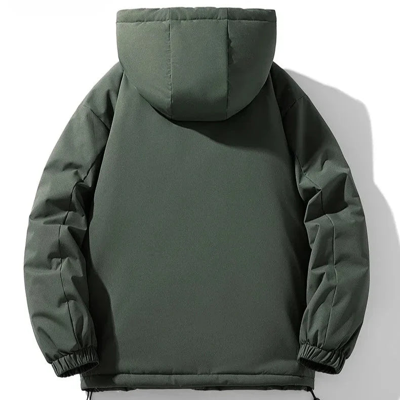 Chaqueta HoodedShield™ – Abrigo con Capucha y Cremallera