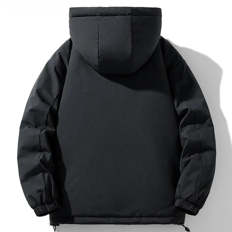 Chaqueta HoodedShield™ – Abrigo con Capucha y Cremallera