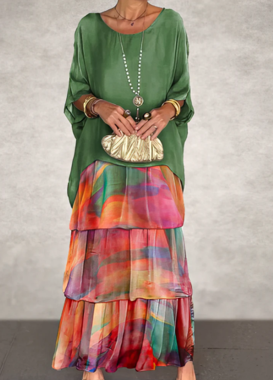 Lara | Elegante vestido largo y fluido