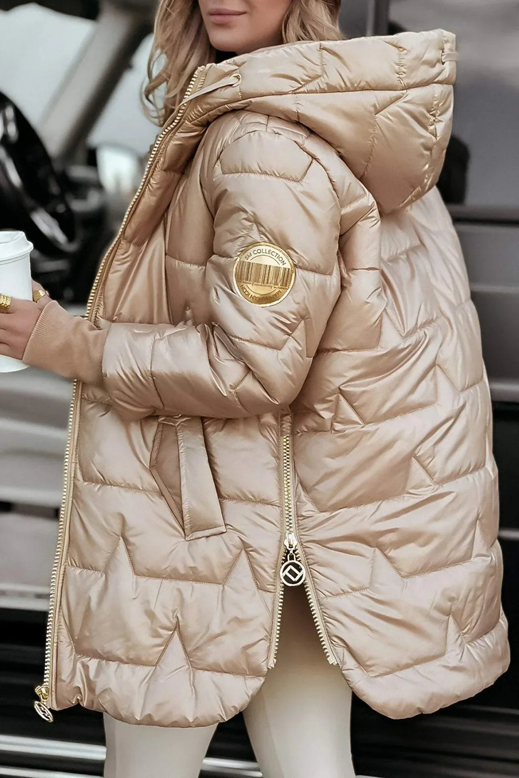 Savrani™ | Elegante abrigo de invierno con capucha y acolchado