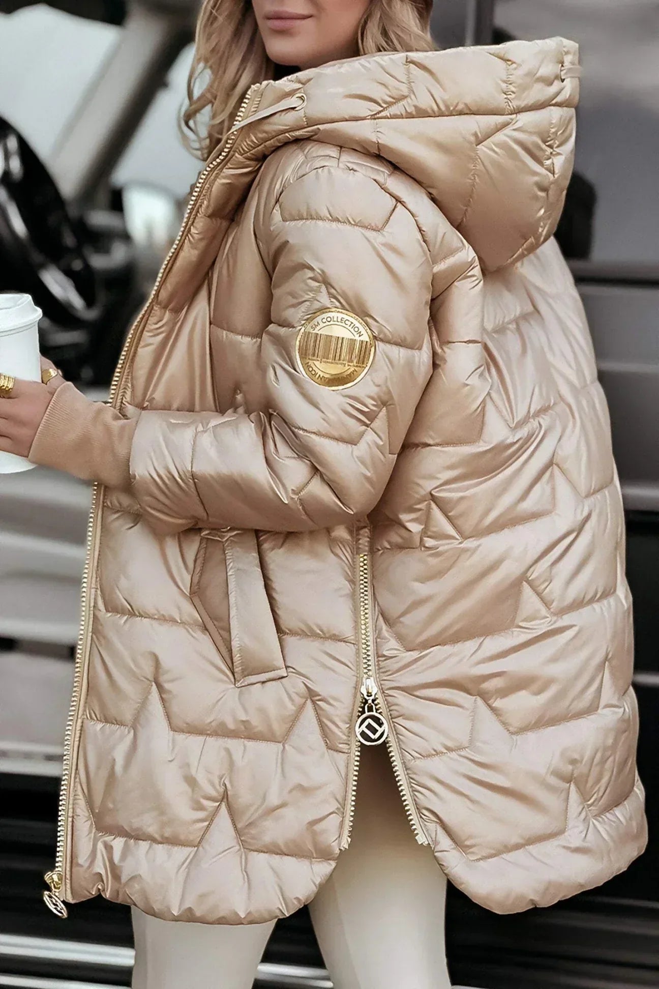 Savrani™ | Elegante abrigo de invierno con capucha y acolchado