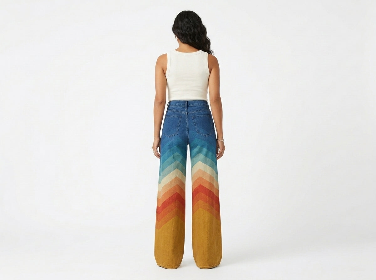 Lea™ | Pantalón Retro Zigzag Elegante