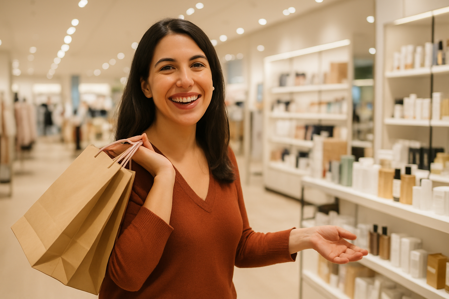 maria lopez garcia una mujer con una gran sonrisa morena y compra en mi tienda